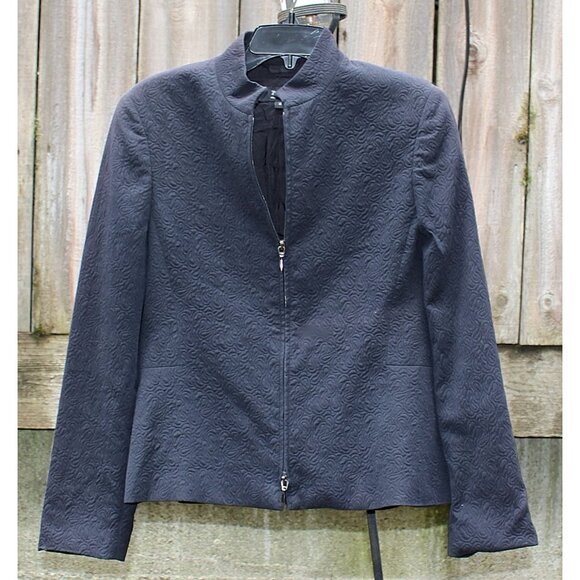 Zanella - Maxine Machine Washable Blazer, Pressed Cotton, Navy 8 - Picture 1 of 10
